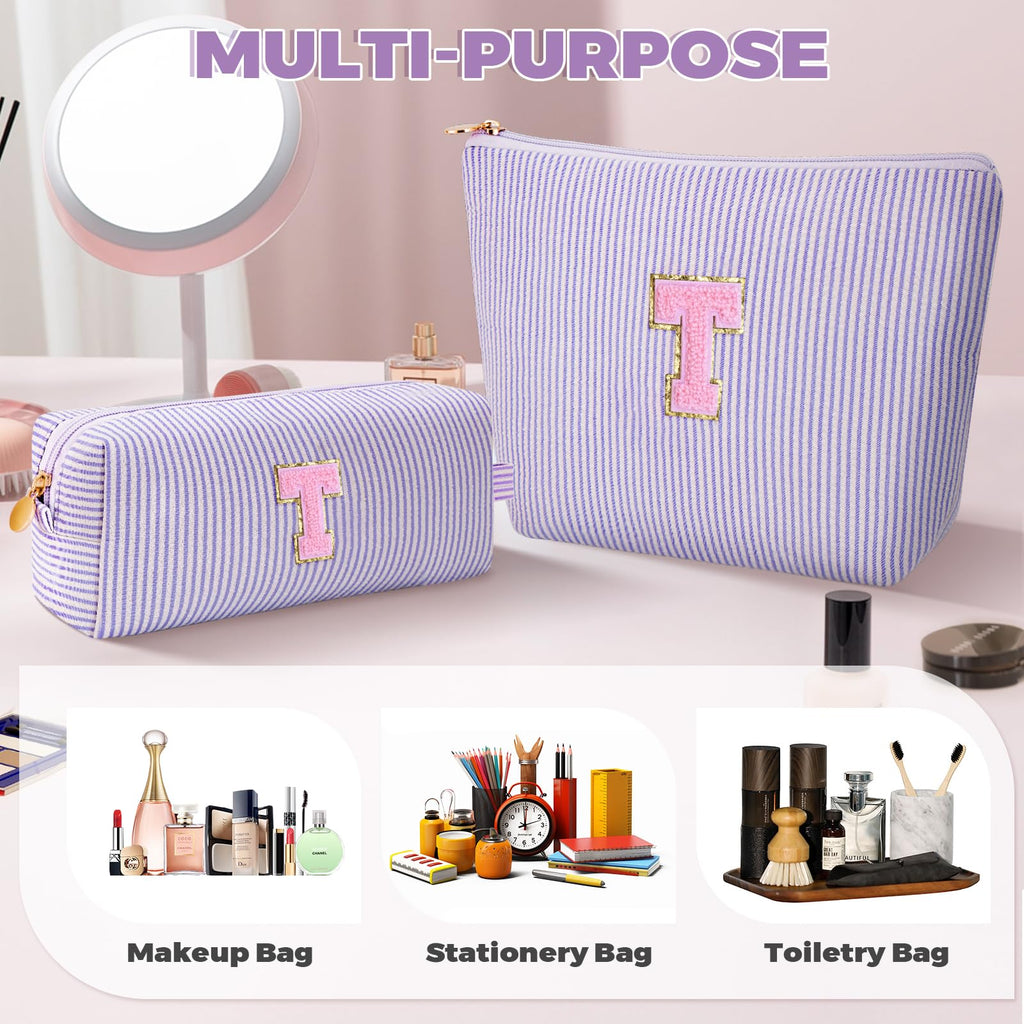 Btffitting Gifts for Teen Girls Women - Birthday Gifts for 10 11 12 13 14 15 16 17 18 Years Old Girl,Makeup Bag Cosmetic Bag,Teacher Gift Trendy Stuff Toiletry Bag - Lavender,T