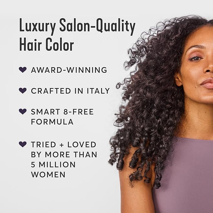 Madison Reed Radiant Hair Color Kit - 100% Gray Coverage for Resistant Grays, 2.5NNN Soft Black (Parma Black) | PPD-Free & Ammonia-Free, 1 Pack
