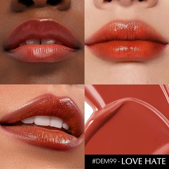 Coral Red Lipstick for Women Moisture Lip Gloss Sheer Tinted Lip Balm