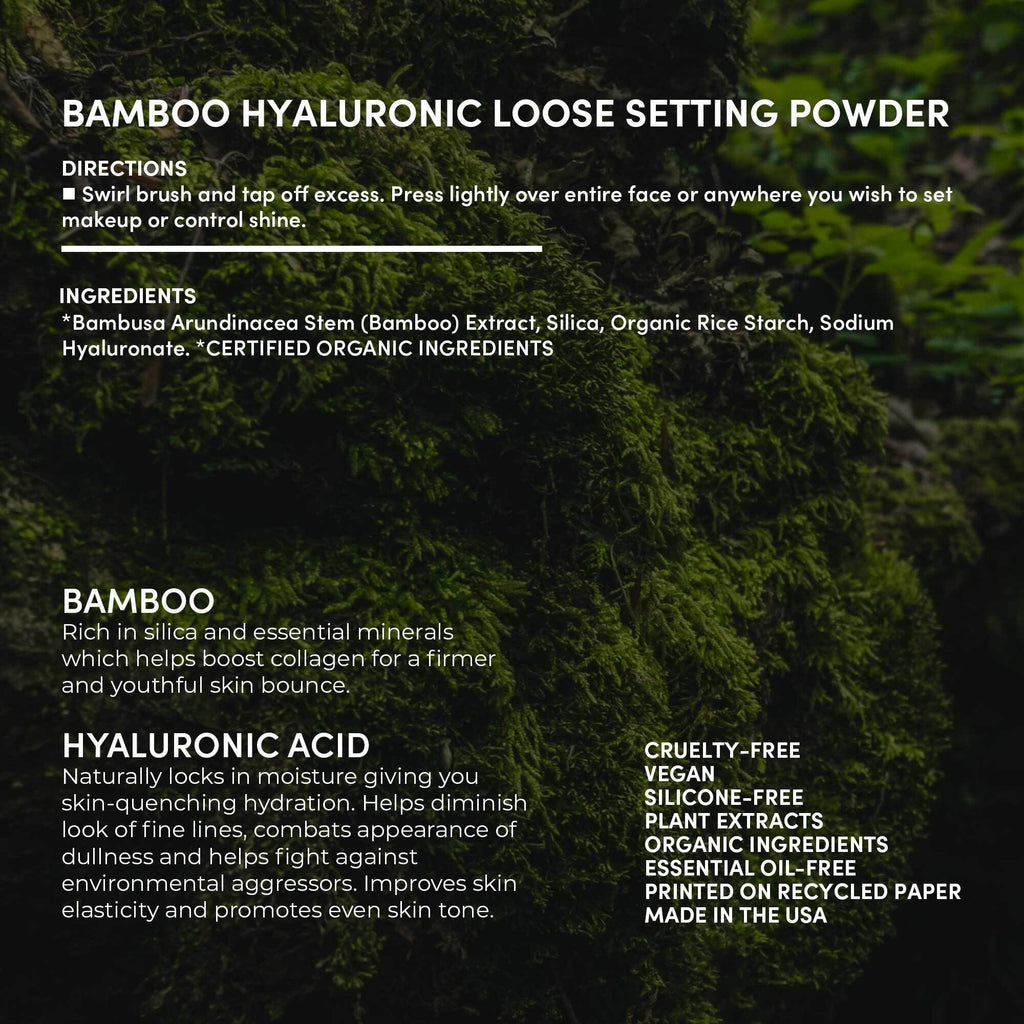 Fitglow Beauty Bamboo Hyaluronic Loose Setting Powder,.32 oz / 9g