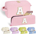 YOOLIFE Gifts for Women Birthday - Teen Girls Gifts for Daughter Sister | 11 12 13 14 15 16 Years Old Girl Gift, Teen Girl Gift Trendy Stuff Personalized Initial Makeup Bag Letter A