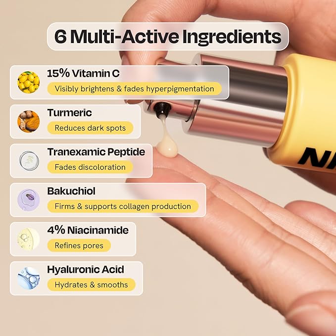 Gleamin Superactive Vitamin C Serum for Face, 1 fl oz, 15% Vitamin C