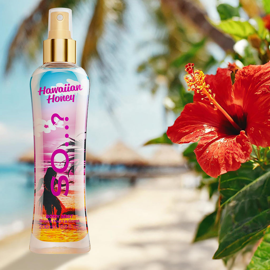 Hawaiian Honey Body Mist by So…? for Women - 6.9 oz Body Mist - Pack of 3
