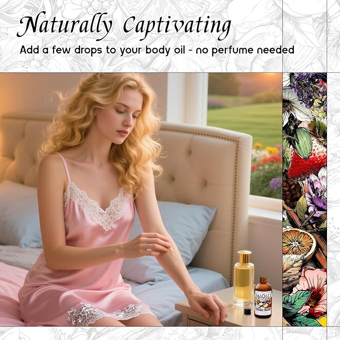 HIQILI Feral Rose Fragrance Oil for Candle Making, Bath Bombs & Soap Making