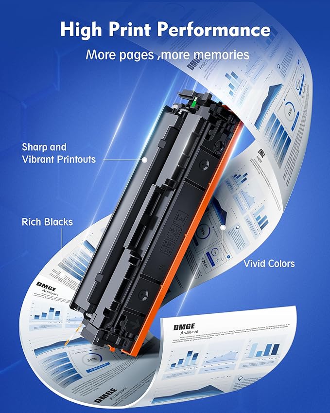 414A 414X Toner Cartridges M479fdw: Compatible Replacement for HP 414A Toner Cartridges 4 Pack, Works with HP Color Laserjet Pro MFP M479fdw Toner, Pro M454dw M454dn M480f M455dn Series Printer︱W2020A
