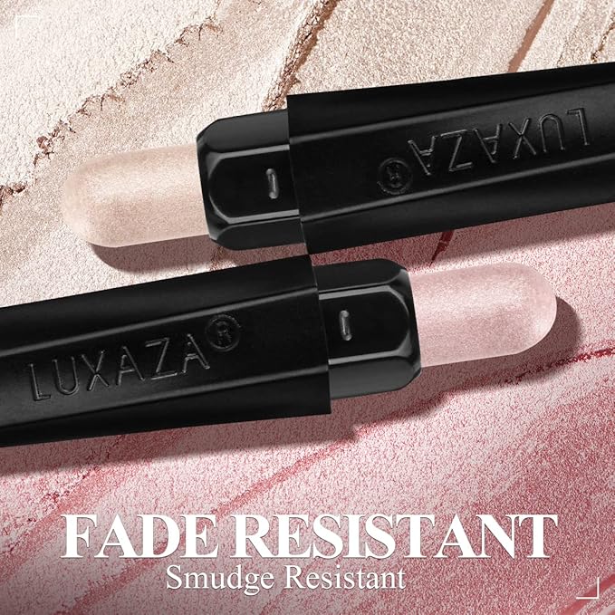 LUXAZA 3PCS Cream Eyeshadow Stick Matte Shimmer Waterproof Long-lasting Crease-proof & easy to apply, suitable for dailymakeup touch-ups, Suitable for mature skin and older women