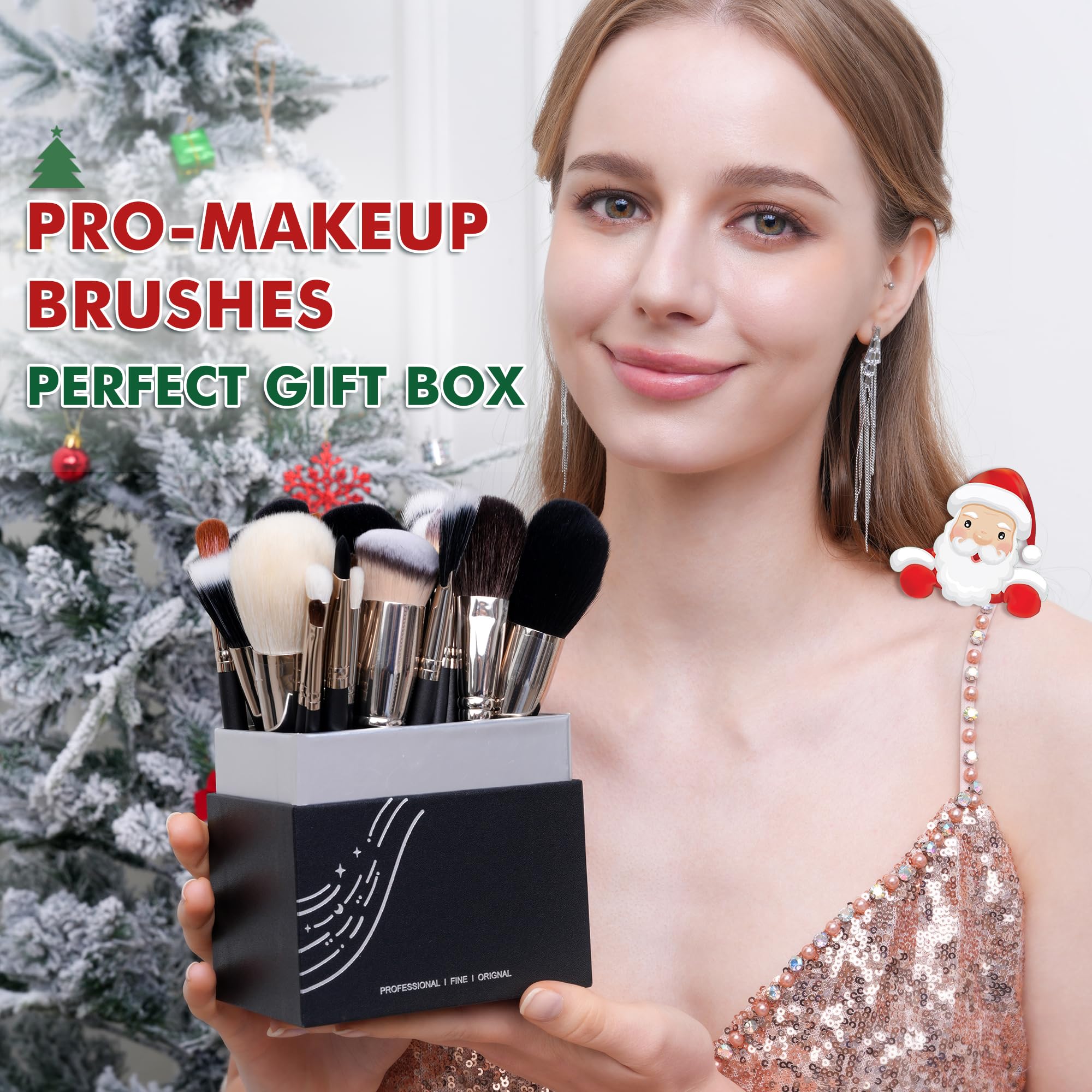 Bueart Design 42Pcs PRO Grade Makeup Brushes Set Ultra Soft Dense Hair