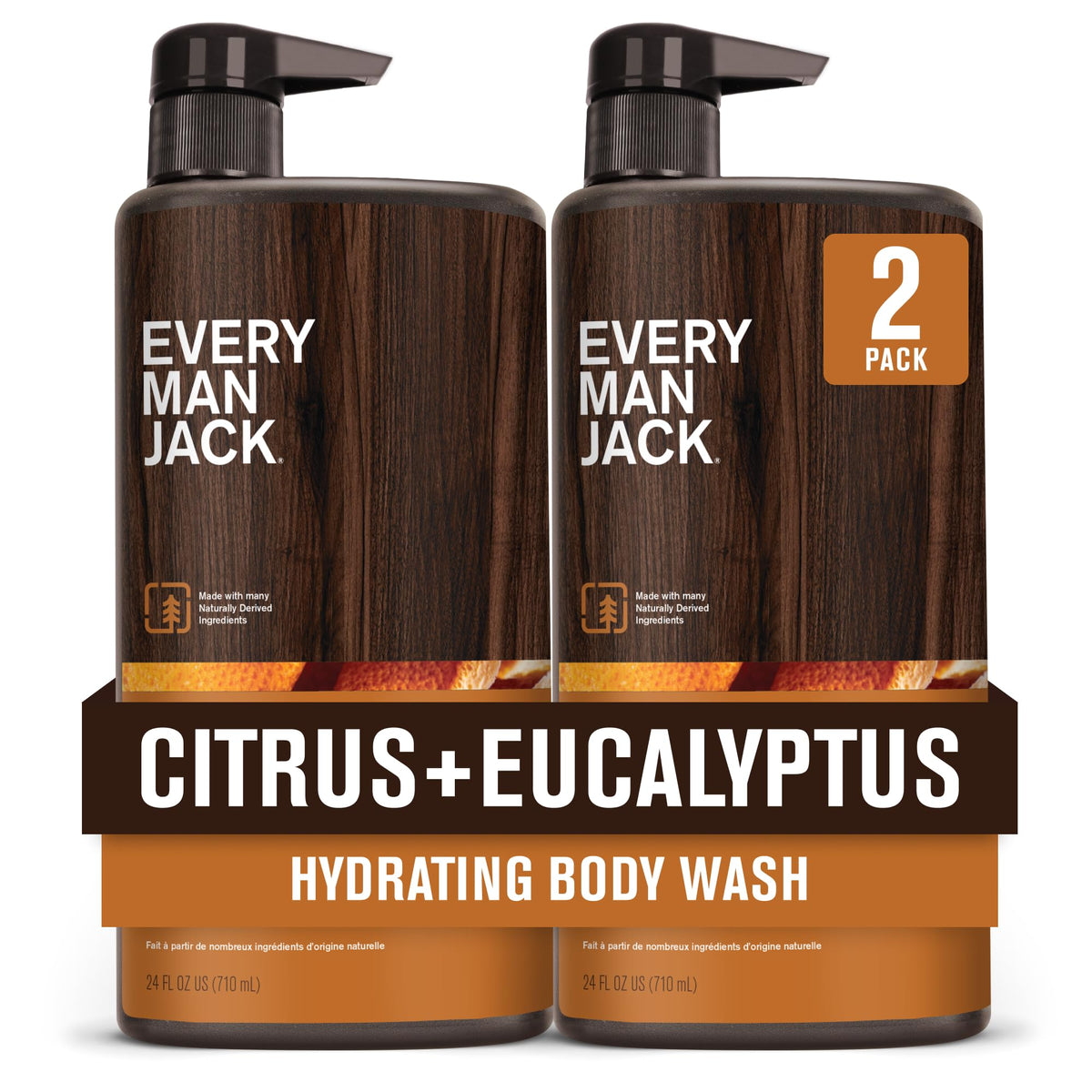 Every Man Jack Hydrating Body Wash for Men, Variety Pack, 13.5 oz (3pk)