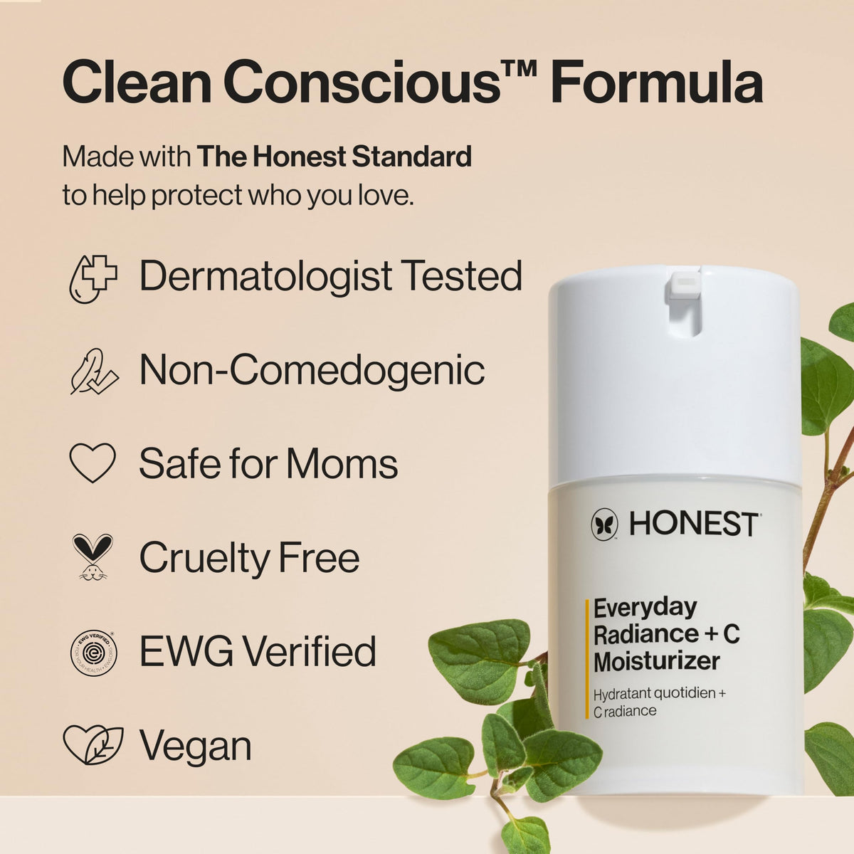Honest Beauty Everyday Radiance Vitamin C Moisturizer, 1.7 fl oz