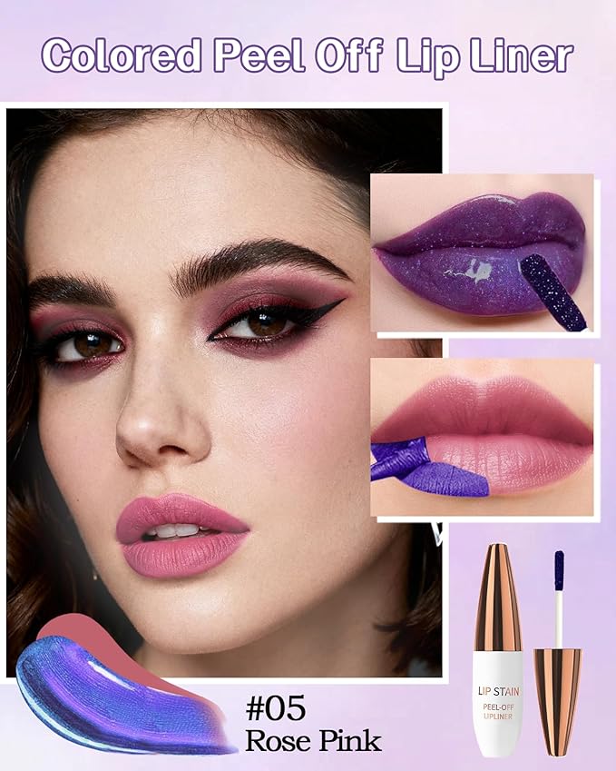 Lip Stain Peel Off, Tattoo Lip Gloss Color Peel Off Lips Tint Stain