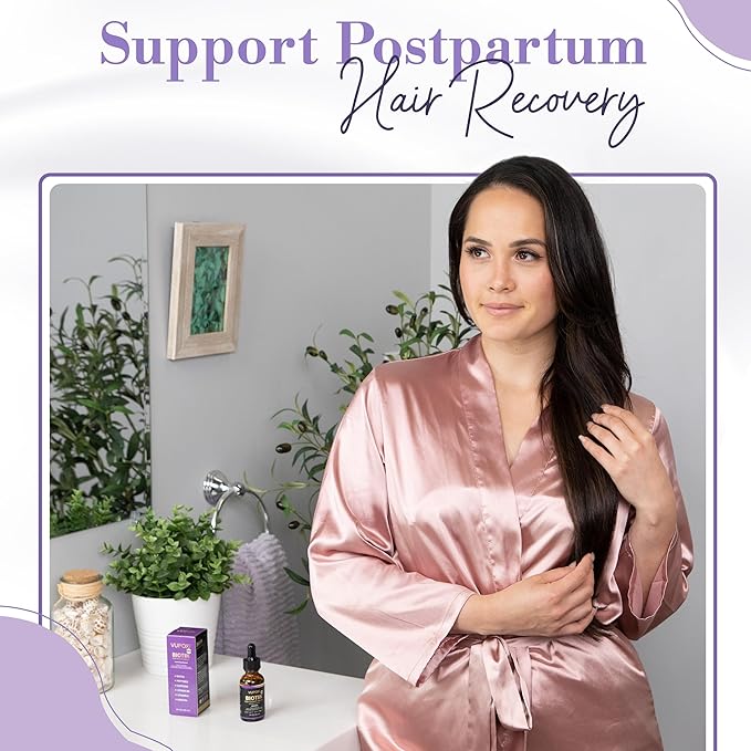Biotin Hair Growth Serum - Topical Biotin Hair Serum for Hair Growth Infused with Peptides, Keratin, Caffeine, and Vitamins, All Hair Types 1 Fl Oz