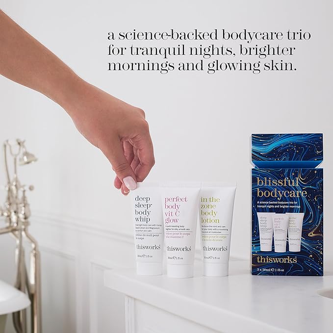 THISWORKS Blissful Bodycare Trio: Body Whip, Vit C Body Glow & Body Lotion