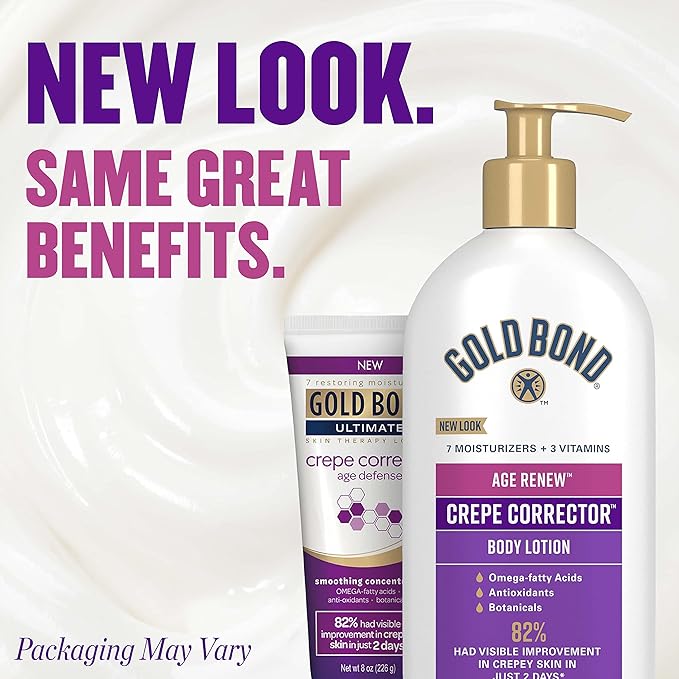 Gold Bond Age Renew Crepe Corrector Body Lotion, Replenishing & Smoothing Formula, Gold Bond Crepe Corrector Body Lotion, 14 oz