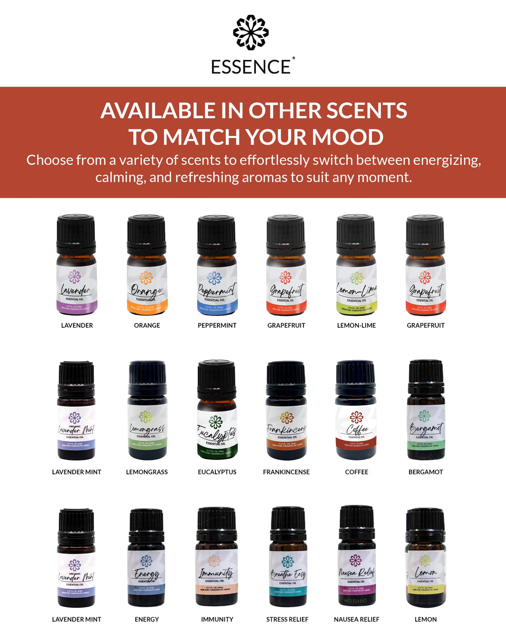 Essence Pearl Travel Case | Frankincense Essential Oil | Aromatherapy Nasal Diffuser & Essential Oil Carrying Case | Grounding Frankincense Scent | Travel-Friendly Kit | Black Pod