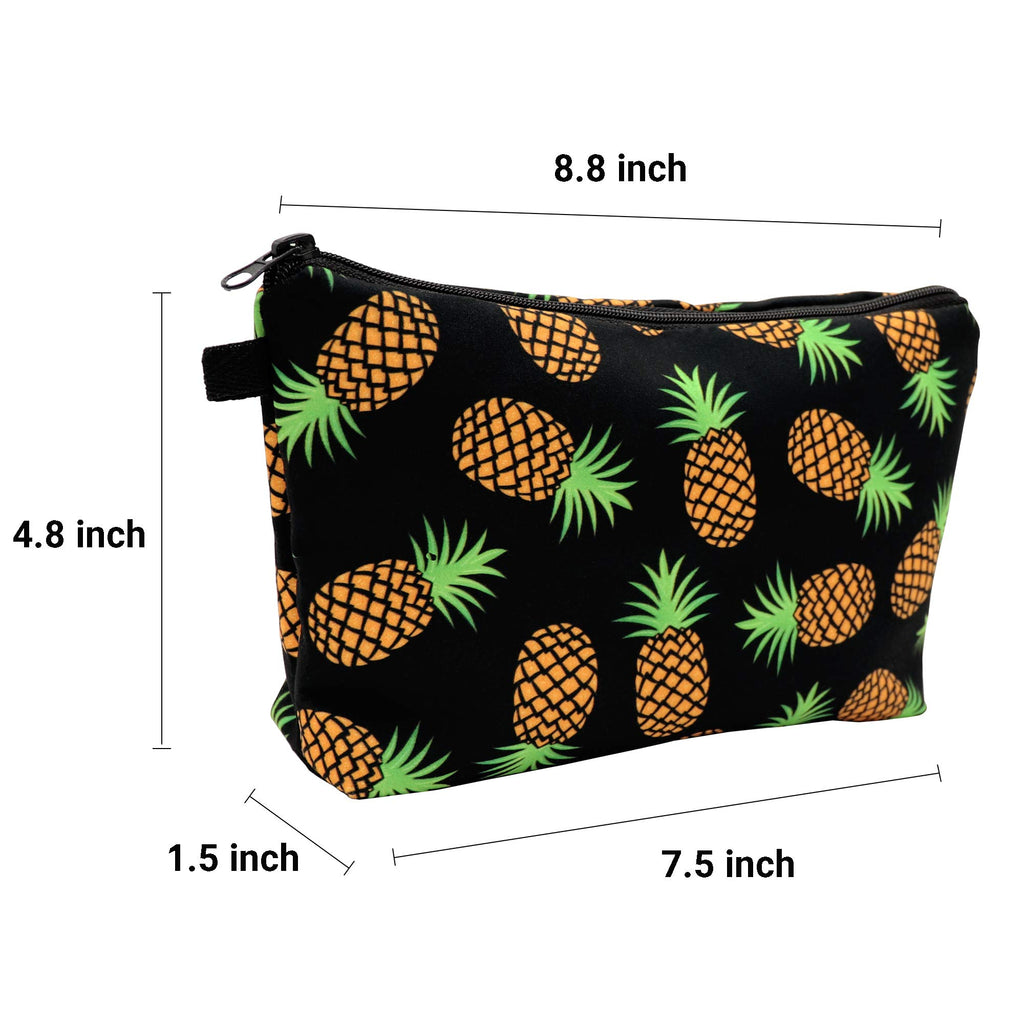 Aiphamy Cute Travel Makeup Bag Cosmetic Bag Small Pouch Gift for Women (Pineapple)