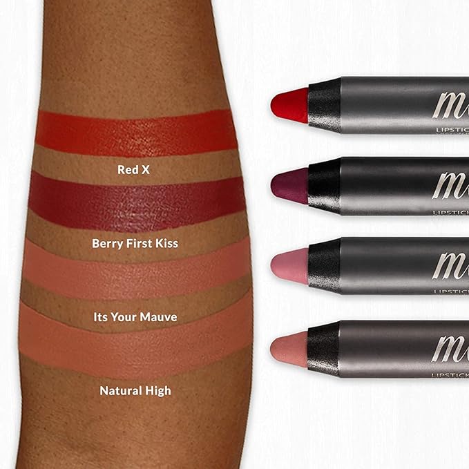 VASANTI Matte Crush Lipstick Pencil (It's Your Mauve) | Long-Lasting, Water-Resistant Lip Liner Pencil that Won’t Smudge | Highly Pigmented, Soft Matte Lip Pencil