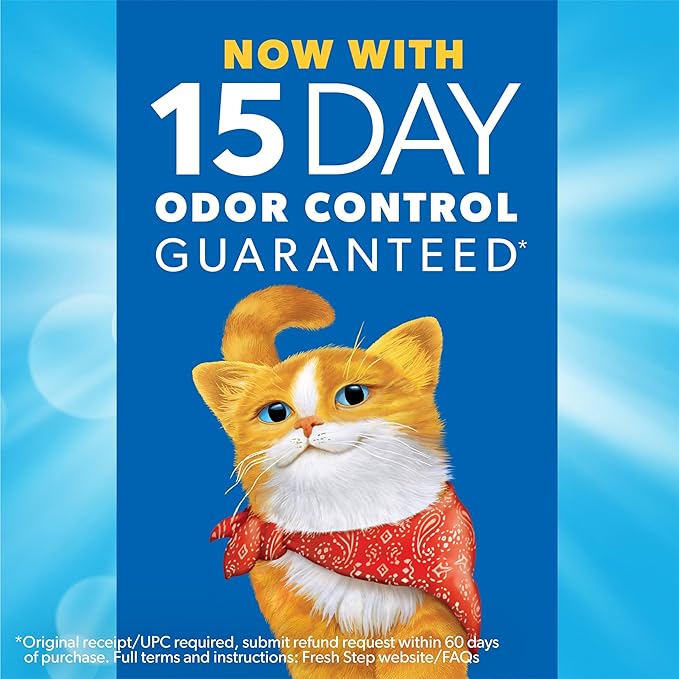 Fresh Step Advanced Extreme Clump Multi Cat Clumping Litter with Febreze Freshness, Mountain Spring Scent, Ammonia Block Technology, Low Dust, Low Tracking, 18.5 lb. Box, Pack of 2
