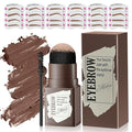 Eyebrow Stamp Stencil Kit for Older Women Dark Brown