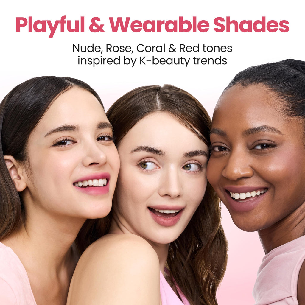 Peripera Ink The Velvet Lip Tint | Highly Pigmented, Longwear & Weightless Lip Tint | Smudge-Proof, Buildable Color for Lips & Cheeks | K-Beauty Makeup, Safe for Sensitive Lips (027 STRAWBERRY NUDE)