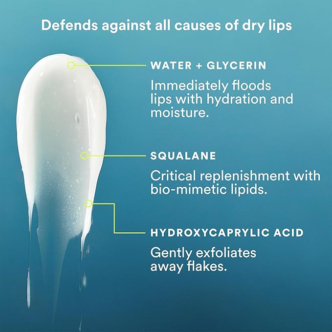 Experiment Softwear Smoothing Lip Treatment Balm - 24hr Hydration with Squalane, Glycerin, & Pomegranate Sterols - Intensive Moisture & Repair for Extra Dry, Flaky Lips - Vegan Lip Balm,.34 FL OZ