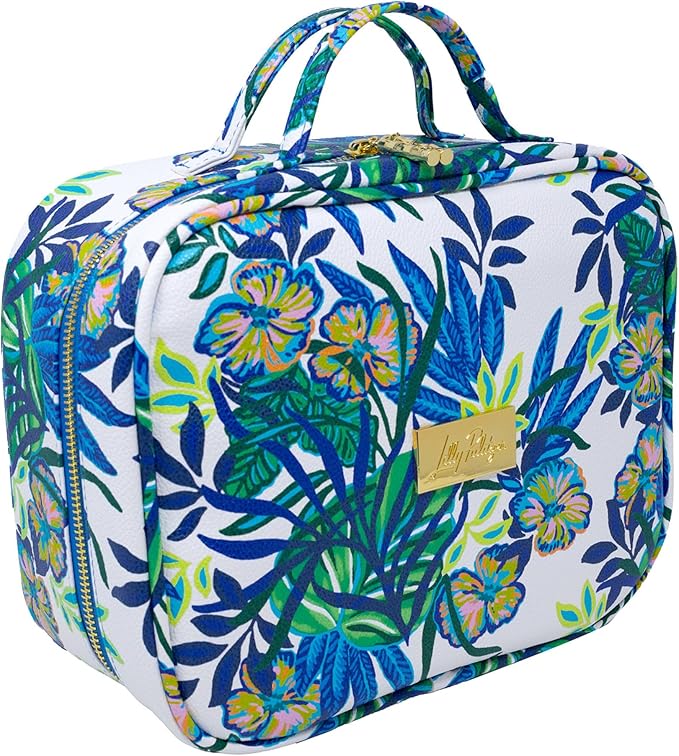 Lilly Pulitzer 4 Piece Travel Toiletry Bag Set, The Hottest Spot