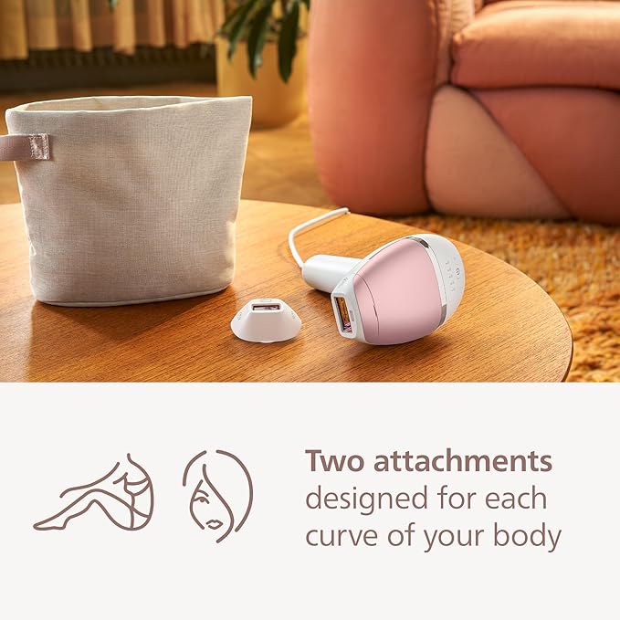 Philips Lumea IPL — Salon-like Laser Hair Removal, Permanent Hair Reduction Device At Home for Body & Facial Hair Removal for Women with Unique UV Filter for Face — 5 Settings, Skin Sensors, BRI932/03