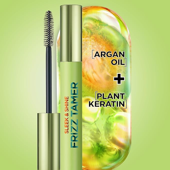 Garnier Fructis Sleek & Shine Frizz Tamer Hair Serum Wand, Flyaway Wand and Hair Mascara Stick, Tame Flyaways Smooth Frizz & Style Edges For Up to 12HRs of Sleek, Slick Back Styling, 0.27 fl oz