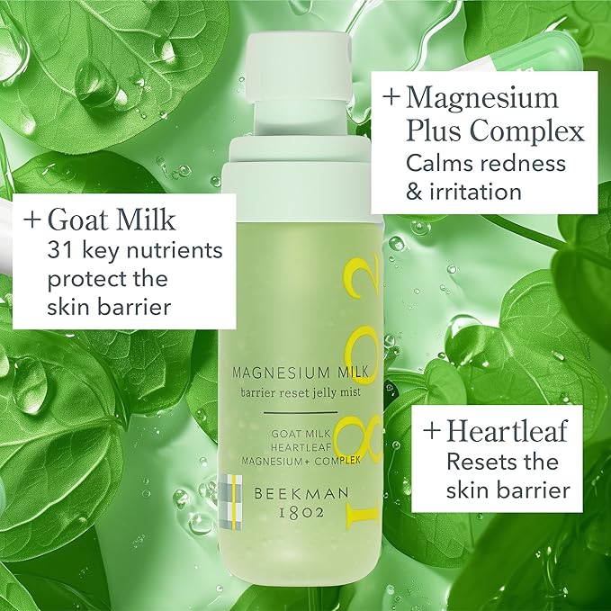 Beekman 1802 Magnesium Milk Barrier Reset Jelly Face Mist, 2 Fl Oz