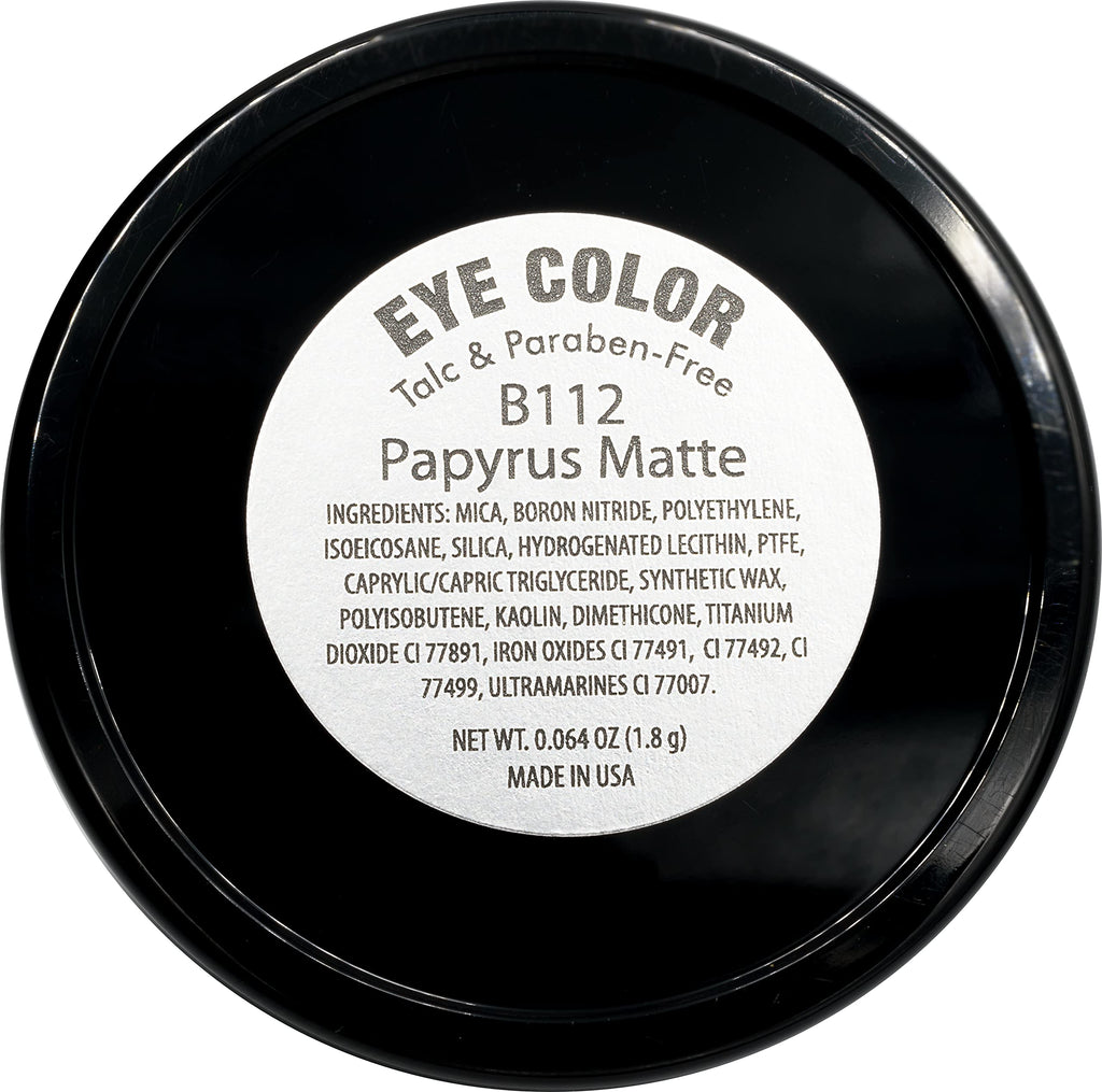 Pure Ziva Papyrus Matte Light Peach Pink Tan Soft Pressed Powder Single Vegan Eyeshadow; Talc, Paraben & Cruelty Free