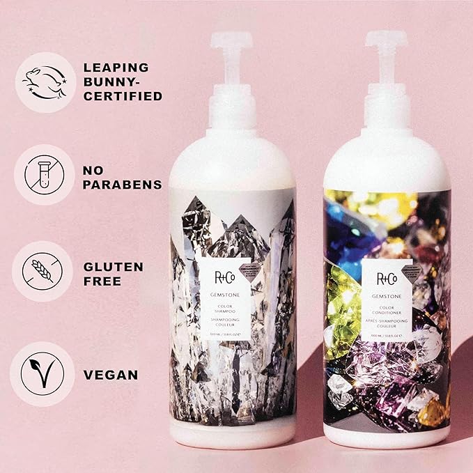 R+Co Gemstone Color Shampoo and Conditioner Set, 33.8 oz (Pack of 2)