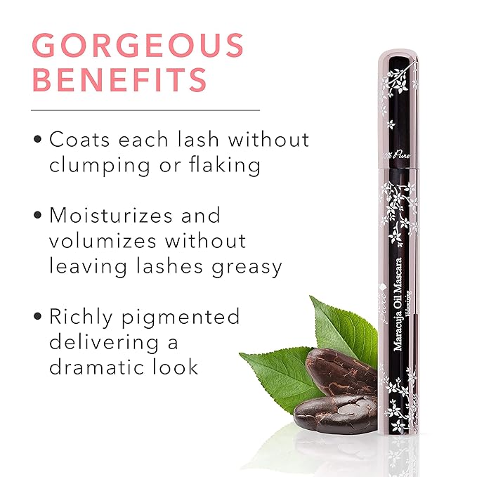 100% PURE Maracuja Oil Mascara, Blackberry, 0.35 oz
