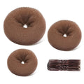 TsMADDTs Dount Bun Maker, Light Brown Hair Bun Maker for Ballet, Dance