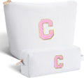 Btffitting Gifts for Teen Girls Women - Birthday Gifts for 10 11 12 13 14 15 16 17 18 Years Old Girl,Makeup Bag Cosmetic Bag,Teacher Gift Trendy Stuff Toiletry Bag - White,C