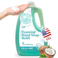 ZYFE Foaming Hand Soap Refills – 64oz Foam Soap Refill Bottle, Natural Moisturizing Handwash with Essential Oils, Biodegradable Liquid Cleanser, Eco Friendly Bottle