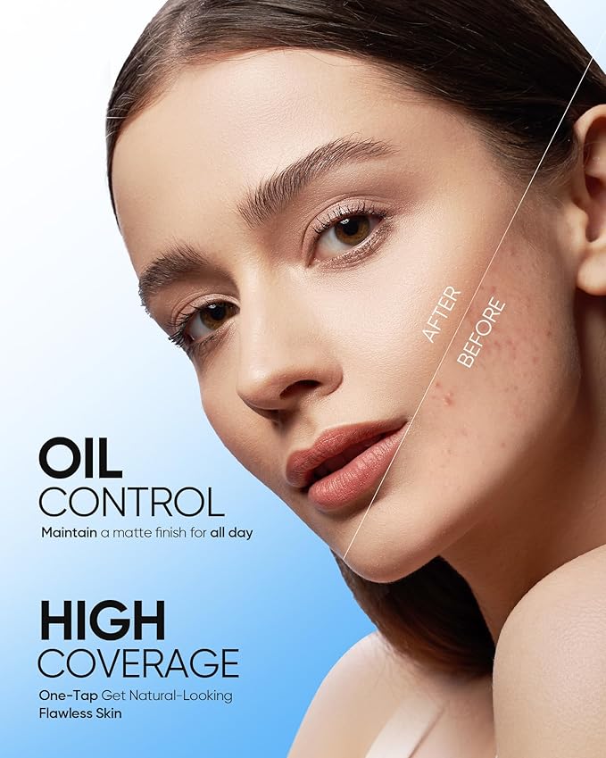 SKINTIFIC Velvet Matte Cushion Foundation Blue #01W Warm Vanilla