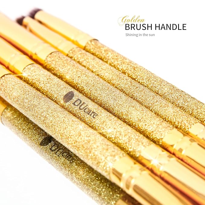 DUcare Eyeshadow Brushes 5pcs Double Sided Eyebrow Brush Makeup Brushes with Soft Synthetic Hairs Double Ended Eyeshadow Brush Set for Eyeshadow, Eyebrow, Eyeliner, Blending