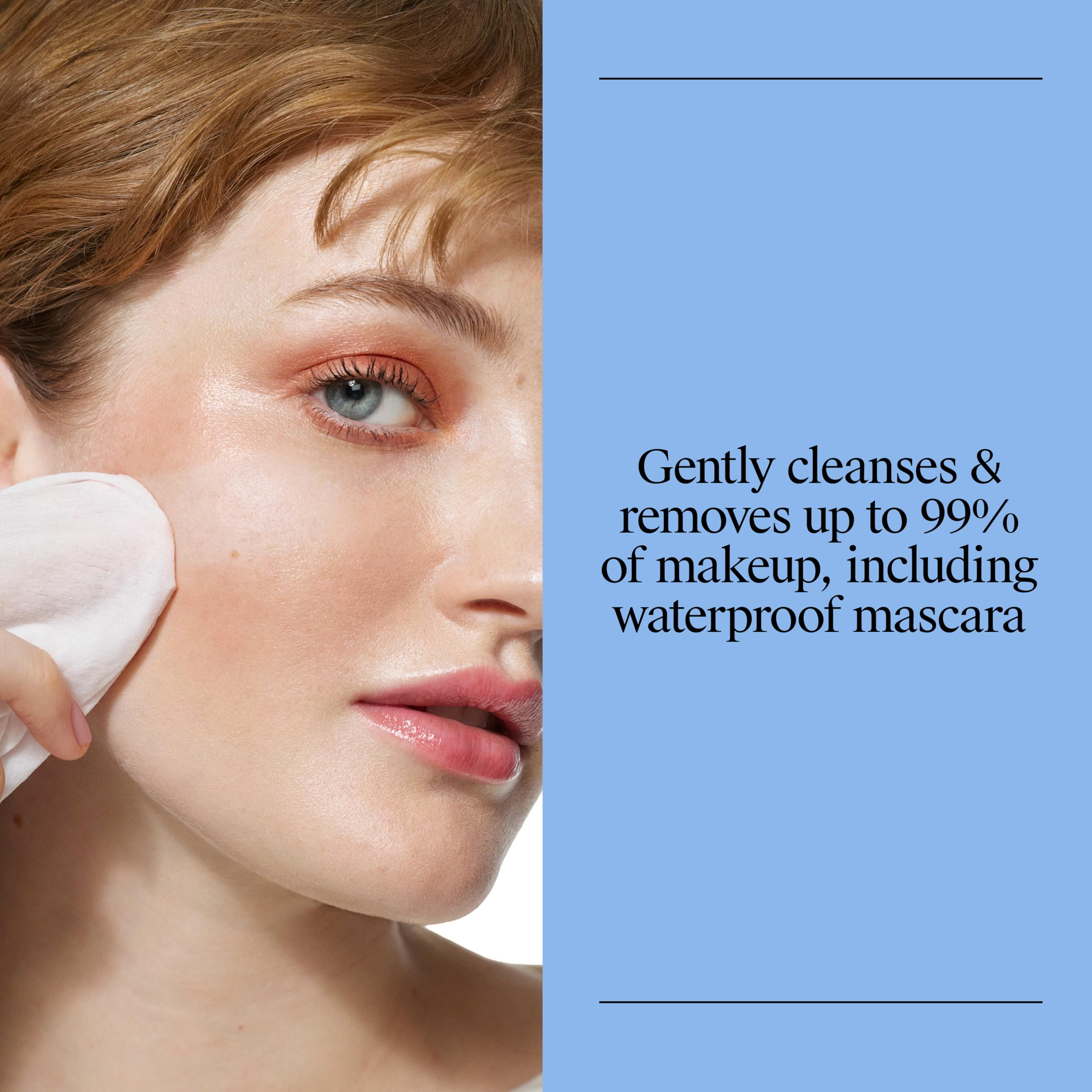 Neutrogena Makeup Remover Towelettes for Face with Micellar Water Daily Alcohol-Free, 20 ct
