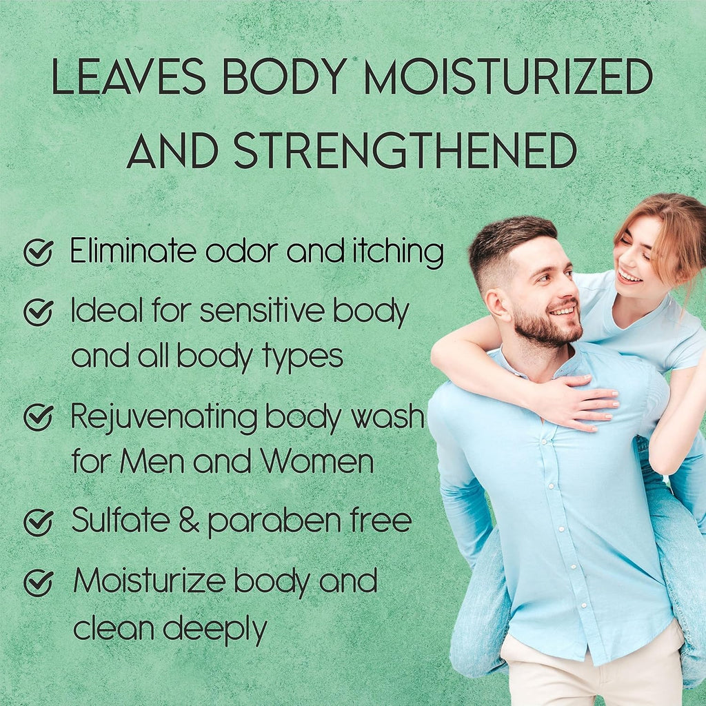 AnatoliaDaphne Tea Tree Body Wash and Shower Gel with Vitamin E for Jock Itch, Eczema, Ringworm, Body Odor, Body Wash Women & Men with Added Body Oils,LARGE 20.2 FL Oz Bottle (Tea Tree, Pack of 2)