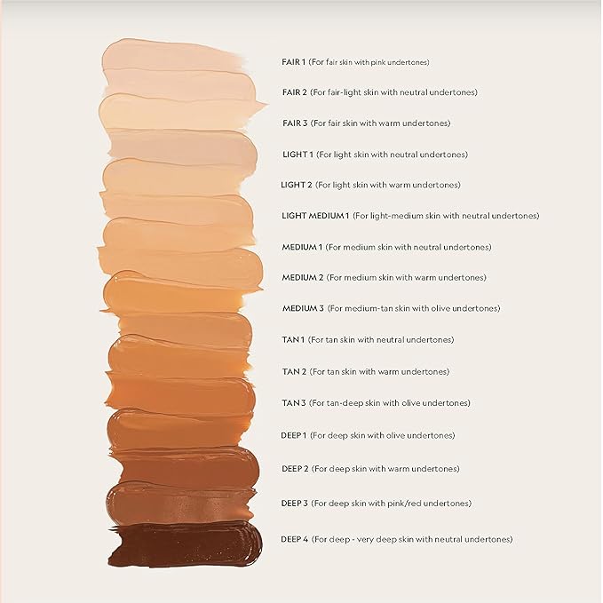 YENSA Serum Foundation Makeup - Super Silk Full Coverage Foundation Enriched with Peptides, Vitamin C & Ferulic Acid to Help Reduce Fine Lines, Wrinkles & Dark Circles - Deep 1 (1 oz)