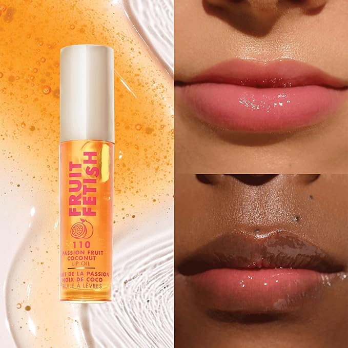 Milani Fruit Fetish Lip Oil, Tinted Hydrating Gloss - Passionfruit Coconut
