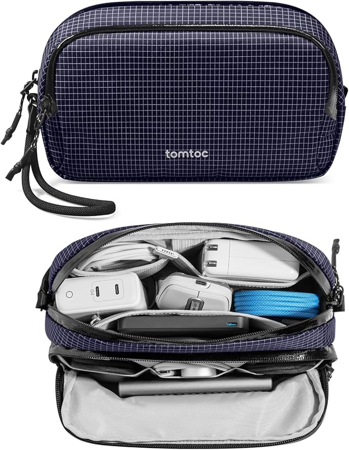 tomtoc Electronic Organizer Travel Case Performance, Dual Compartment Bag