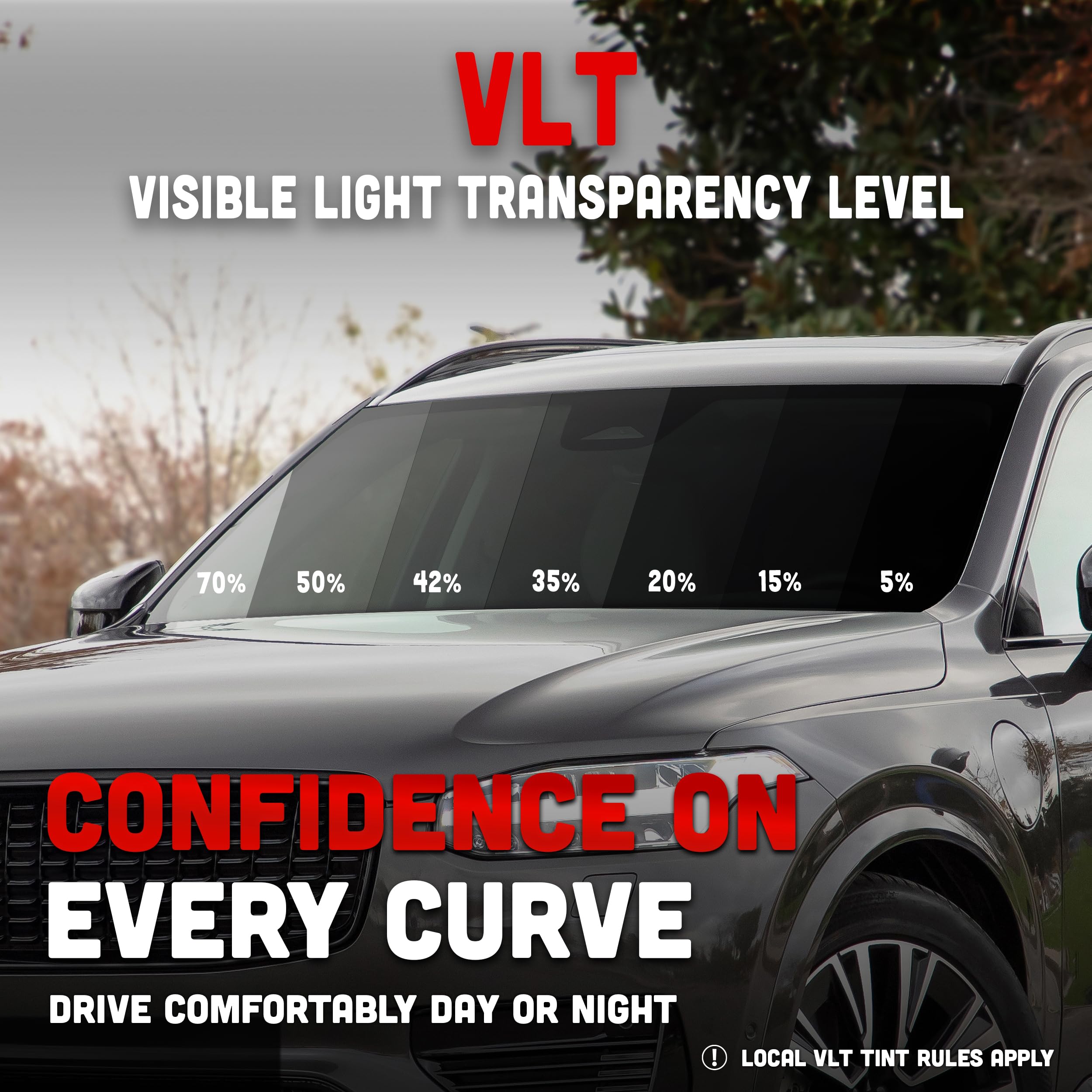 United 2PLY Ultra Nano Ceramic Window Tint Film – 70% VLT High Heat Rejection Automotive Film with 80-90% IR, UV Blocking & Color Stable Adhesive, Ultra Ceramic Car Window Tint, 40 Inch x 100 Ft Roll