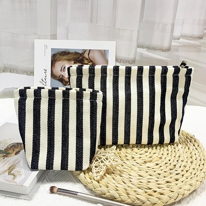 getgto 2 Pcs Makeup Bags, Large Cosmetic Bag Travel Toiletry Bag