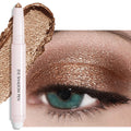 Wugbc Eyeshadow Stick, Caramel Matte Cream Eyeshadow Long-Lasting Crease-Proof Neutral Eye Shadow Eyeliner Pencil High Pigmented Highlighter Makeup Crayon with Blending Brush & Built-in Sharpener