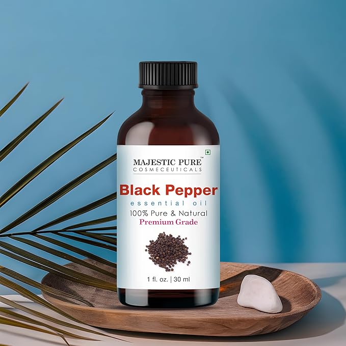 Majestic Pure Black Pepper Essential Oil for Diffuser - 1 Fl Oz