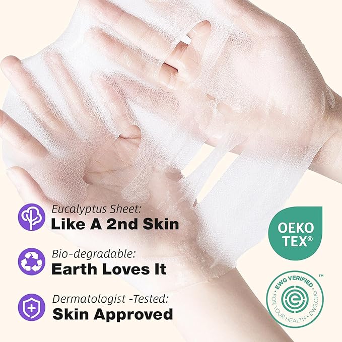 ZealSea EWG Face Masks Skincare Set, 14 Pack Spa Party Gifts for Teen Girls