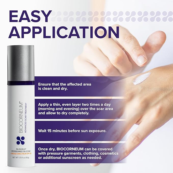 Biocorneum Silicone Scar Gel with Silishield®, SPF 30 Scar Cream, 20g