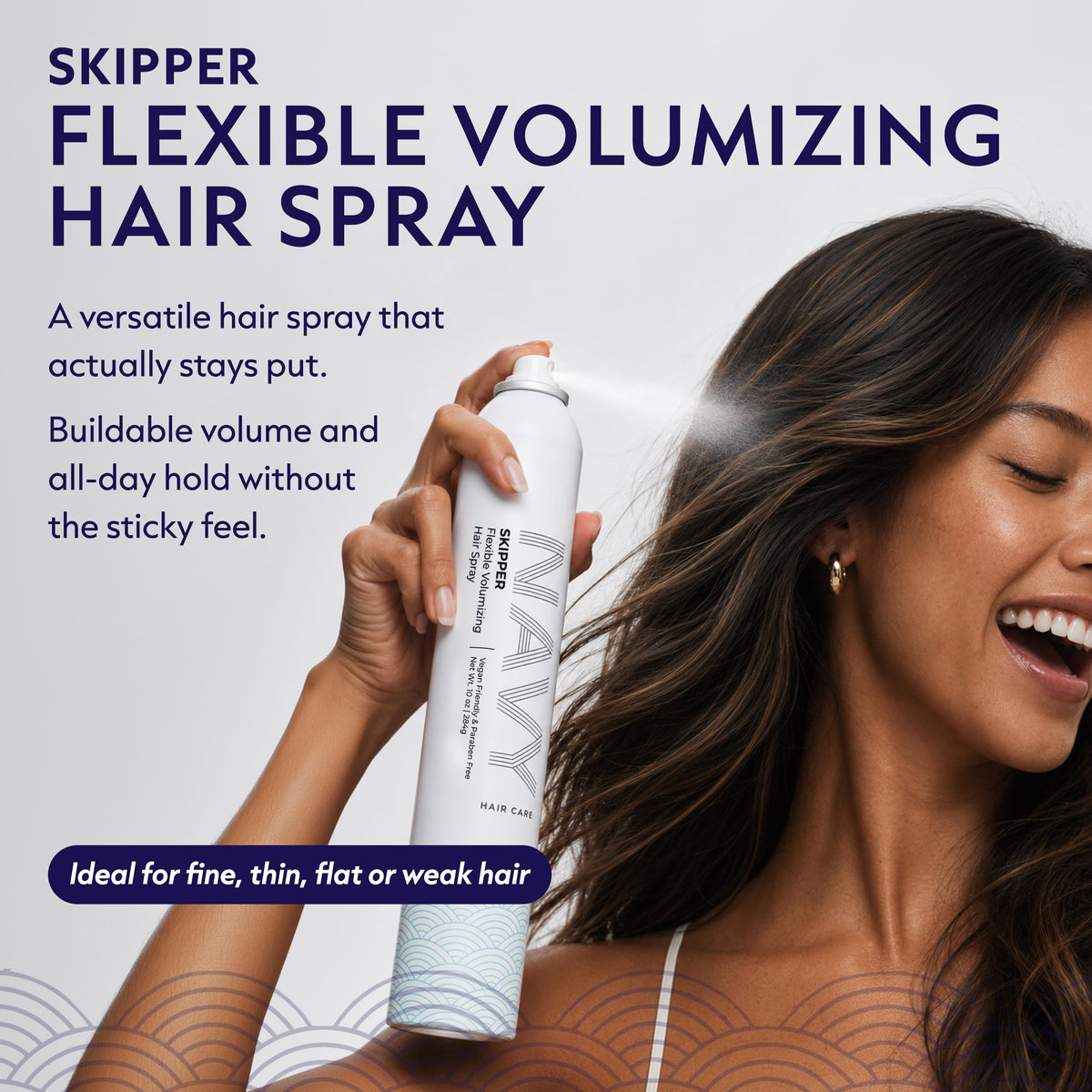 NAVY Skipper Flexible Volumizing Hair Spray for Fine Hair, 10 oz
