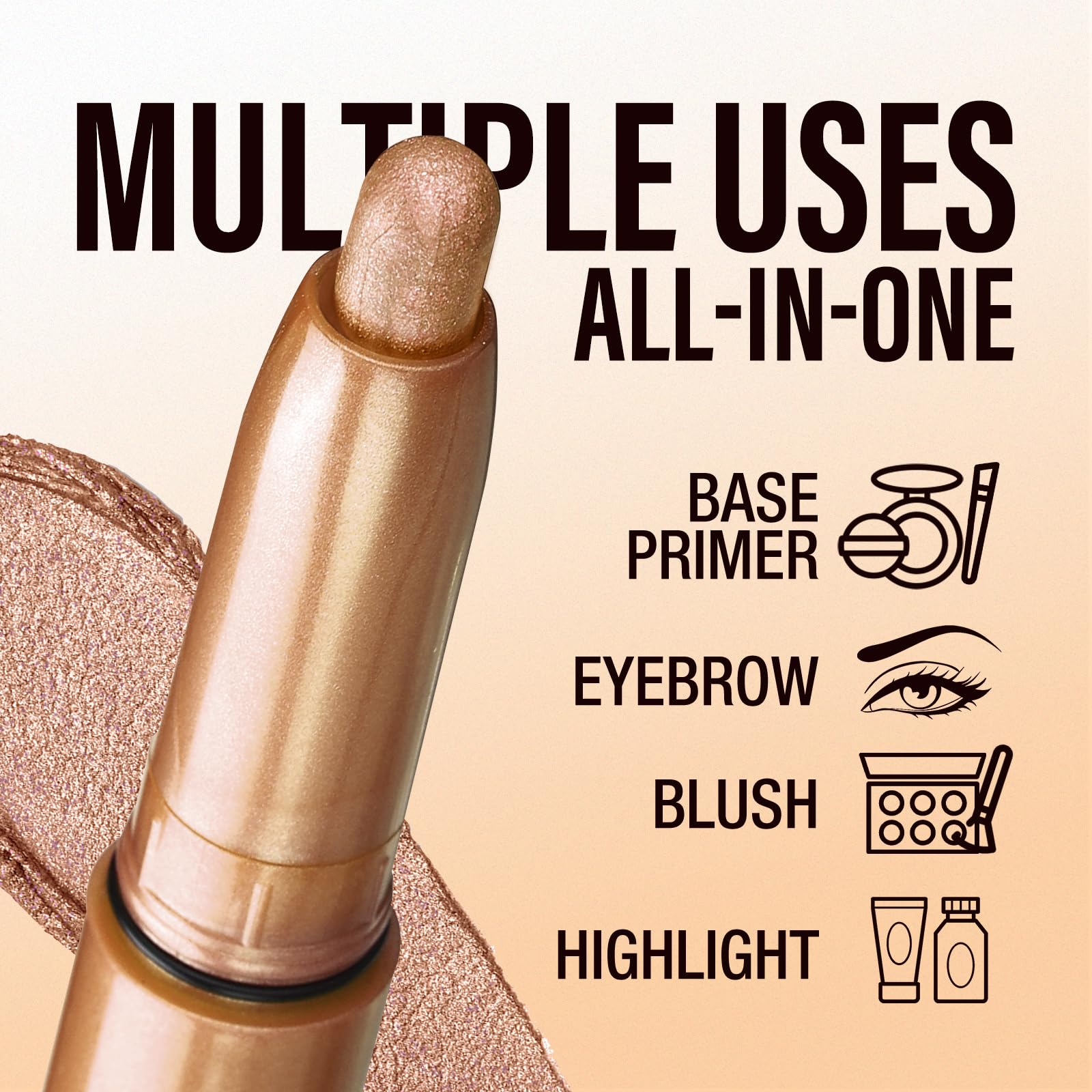 LANGMANNI Eyeshadow Stick, 6 PCS Waterproof Multi-Color Eyeshadow Pen Set, Creamy Long-Lasting Eye Makeup Kit, Natural & Shimmer Shades Contour Stick, Perfect Gifts For Women (#C)