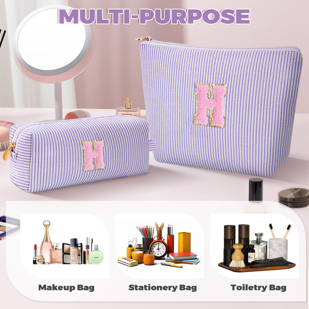 Btffitting Gifts for Teen Girls Women - Birthday Gifts for 10 11 12 13 14 15 16 17 18 Years Old Girl,Makeup Bag Cosmetic Bag,Teacher Gift Trendy Stuff Toiletry Bag - Lavender,H